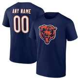 Chicago Bears Big & Tall Team Authentic Custom T-Shirt - Navy - NFL
