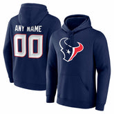 Houston Texans Big & Tall Team Authentic Custom Hoodie - Navy - NFL