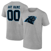 Carolina Panthers Big & Tall Team Authentic Custom T-Shirt - Gray - NFL