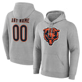 Chicago Bears Big & Tall Team Authentic Custom Hoodie - Gray - NFL