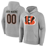 Cincinnati Bengals Big & Tall Team Authentic Custom Hoodie - Gray - NFL