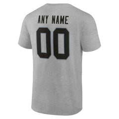Las Vegas Raiders Big & Tall Team Authentic Custom T-Shirt - Gray - NFL