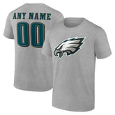 Philadelphia Eagles Big & Tall Team Authentic Custom T-Shirt - Gray - NFL