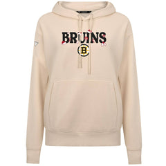 Boston Bruins Levelwear Women's Festive Holiday Adorn Hoodie - Khaki | NHL sale