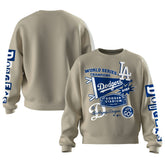 Los Angeles Dodgers Fanatics Women's 2025 World Series Champions Pennant Spirit Jersey Fleece Sweatshirt Online