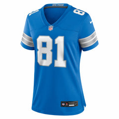Calvin Johnson Detroit Lions Women's Team Retired Game Jersey - Blue - Nike