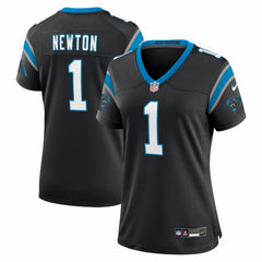Cam Newton Carolina Panthers Women's Team Retired Game Jersey - Black - Nike