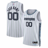 Nike Memphis Grizzlies Unisex 2025/26 City Edition Swingman Custom Jersey White
