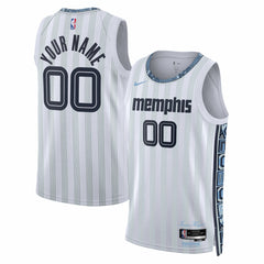 Nike Memphis Grizzlies Unisex 2025/26 City Edition Swingman Custom Jersey White
