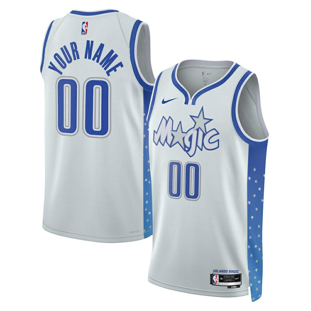 Nike Orlando Magic Unisex 2025/26 City Edition Swingman Custom Jersey Silver