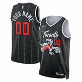 Nike Toronto Raptors Unisex 2025/26 City Edition Swingman Custom Jersey Black