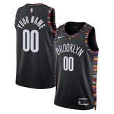 Nike Brooklyn Nets Unisex 2025/26 City Edition Swingman Custom Jersey Black