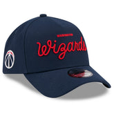 New Era Washington Wizards x Malbon Golf Unisex 9FORTY A-Frame Adjustable Hat Navy