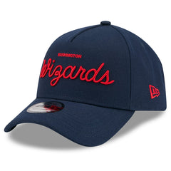 New Era Washington Wizards x Malbon Golf Unisex 9FORTY A-Frame Adjustable Hat Navy