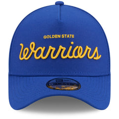 New Era Golden State Warriors x Malbon Golf Unisex 9FORTY A-Frame Adjustable Hat Royal