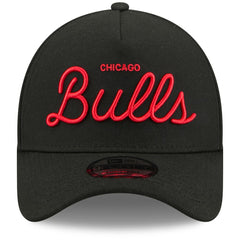New Era Chicago Bulls x Malbon Golf Unisex 9FORTY A-Frame Adjustable Hat Black