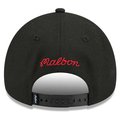 New Era Chicago Bulls x Malbon Golf Unisex 9FORTY A-Frame Adjustable Hat Black