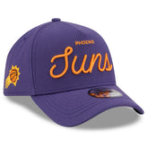 New Era Phoenix Suns x Malbon Golf Unisex 9FORTY A-Frame Adjustable Hat Purple