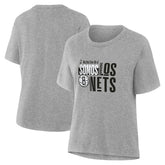 Brooklyn Nets Women's Noches Training T-Shirt Gray