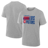 Detroit Pistons Noches Training T-Shirt Gray