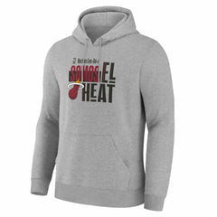 Miami Heat Noches Training Hoodie Gray