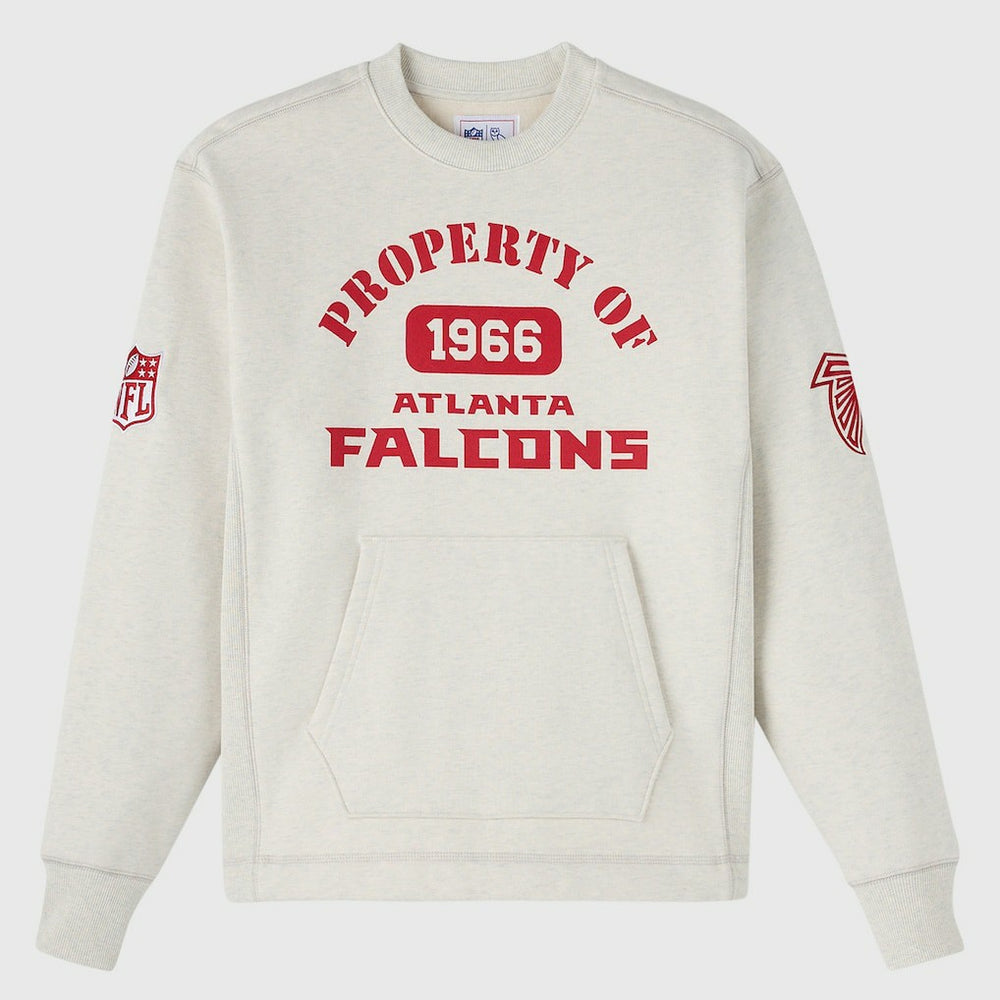 Atlanta Falcons OVO x NFL Unisex Fleece Sweatshirt - Heather Gray - NFL