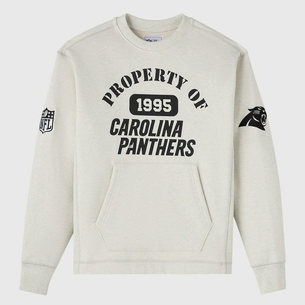 Carolina Panthers OVO x NFL Unisex Fleece Sweatshirt - Heather Gray - NFL