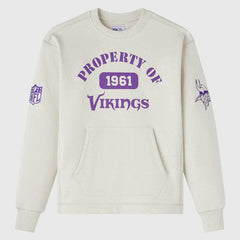 Minnesota Vikings OVO x NFL Unisex Fleece Sweatshirt - Heather Gray - NFL