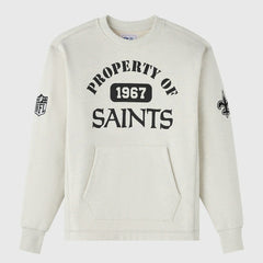 New Orleans Saints OVO x NFL Unisex Fleece Sweatshirt - Heather Gray - NFL