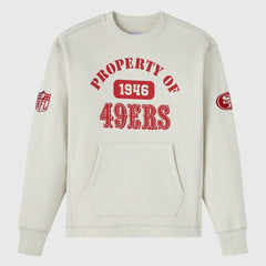 San Francisco 49ers OVO x NFL Unisex Fleece Sweatshirt - Heather Gray - NFL