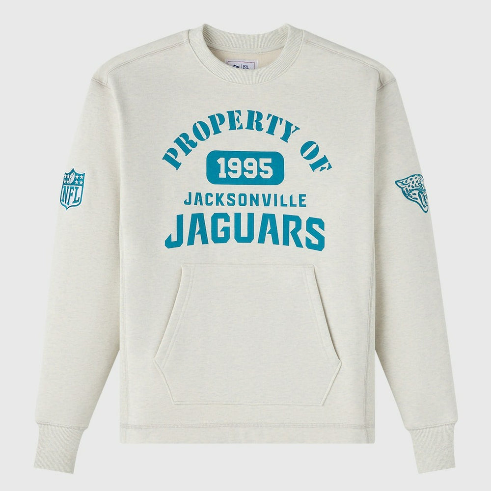 Jacksonville Jaguars OVO x NFL Unisex Fleece Sweatshirt - Heather Gray - NFL