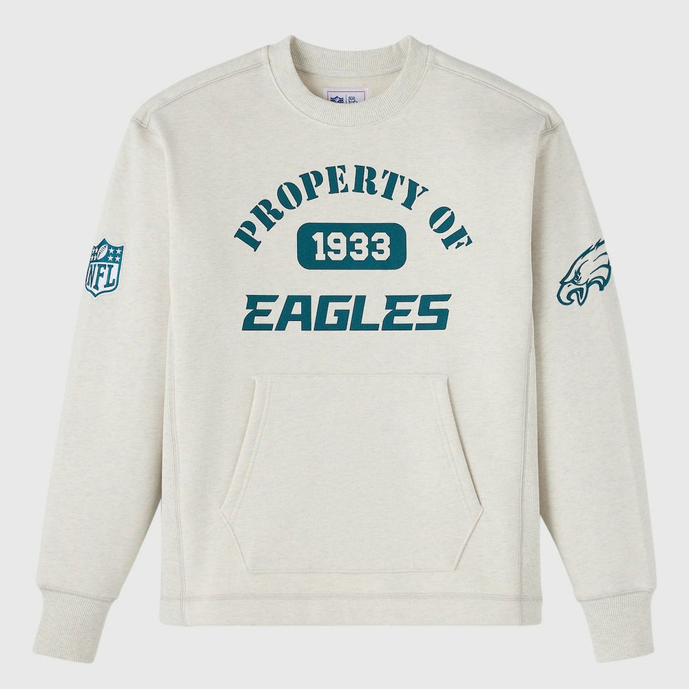 Philadelphia Eagles OVO x NFL Unisex Fleece Sweatshirt - Heather Gray - NFL