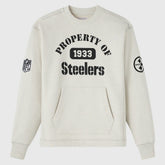 Pittsburgh Steelers OVO x NFL Unisex Fleece Sweatshirt - Heather Gray - NFL
