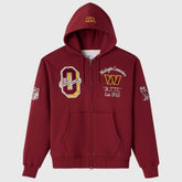 Washington Commanders OVO x NFL Unisex Full-Zip Waffle-Lined Hoodie - Burgundy - NFL