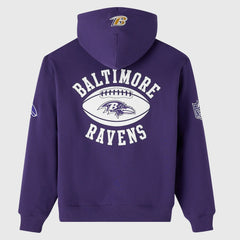 Baltimore Ravens OVO x NFL Unisex Full-Zip Waffle-Lined Hoodie - Purple - NFL