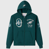 Philadelphia Eagles OVO x NFL Unisex Full-Zip Waffle-Lined Hoodie - Midnight Green - NFL