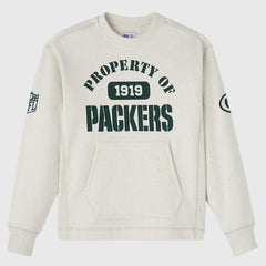 Green Bay Packers OVO x NFL Unisex Fleece Sweatshirt - Heather Gray - NFL