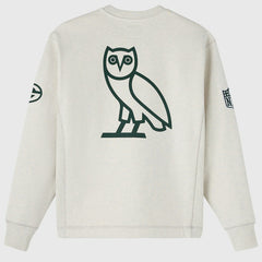 Green Bay Packers OVO x NFL Unisex Fleece Sweatshirt - Heather Gray - NFL