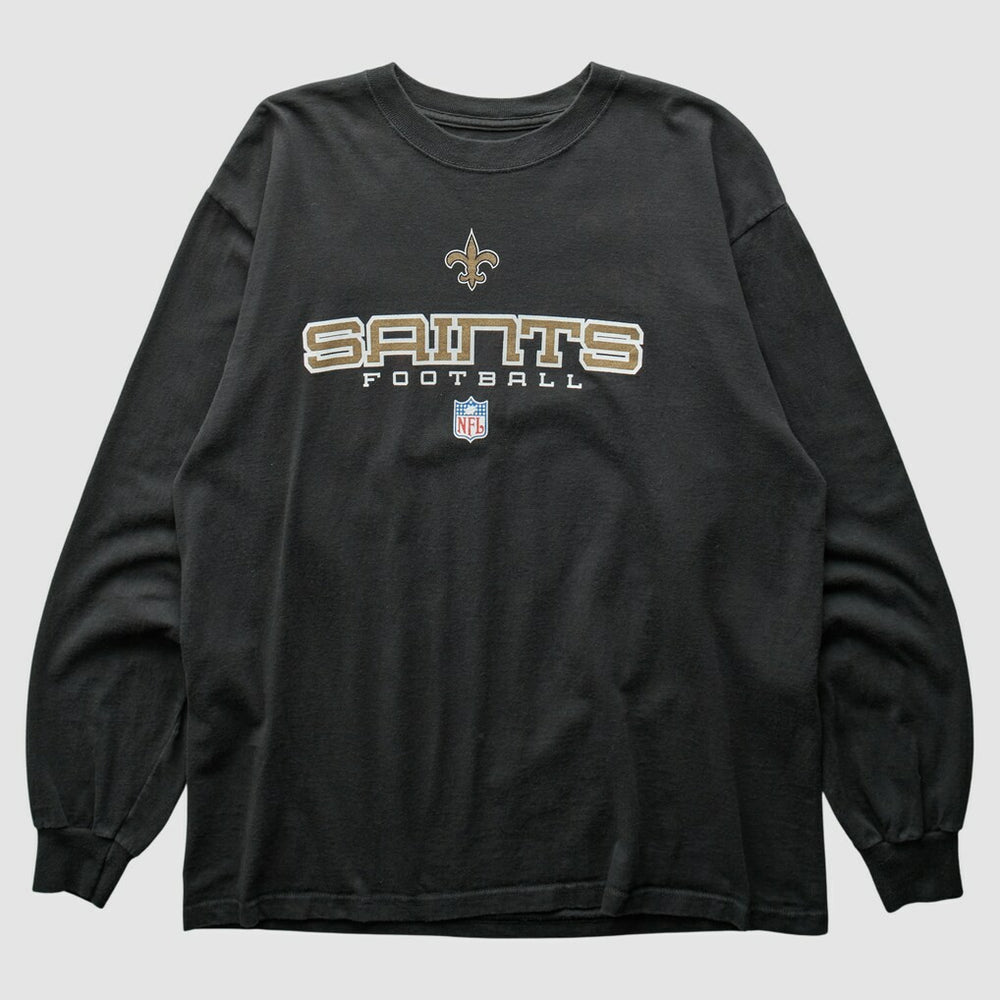 New Orleans Saints 2000s Long Sleeve T-shirt - Black Vintage - Fanatics