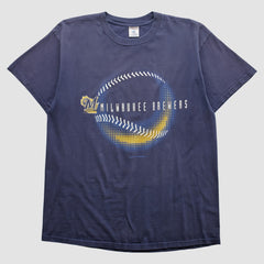 Milwaukee Brewers Logo Athletic 2001 T-shirt Online