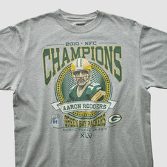 Green Bay Packers Reebok 2010 T-shirt - Heather Gray Vintage - Fanatics