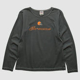 Cleveland Browns NFL 2000s Long Sleeve T-shirt - Charcoal Vintage - Fanatics