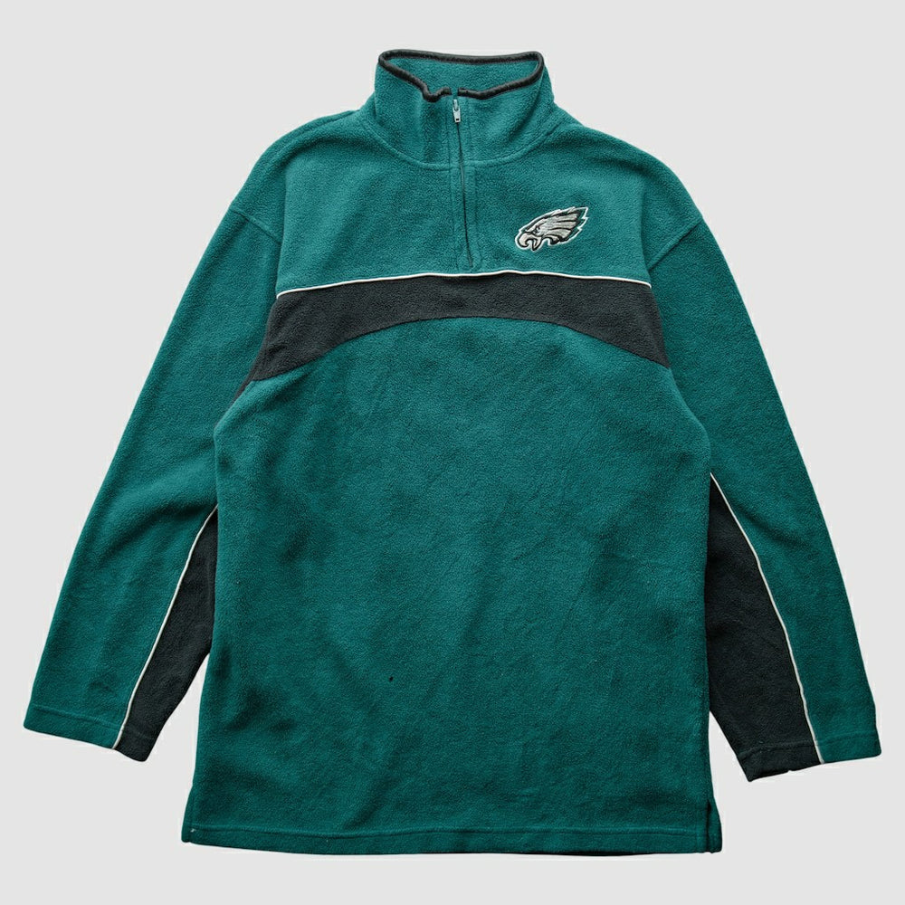 Philadelphia Eagles NFL 2000s 1/4 Zip Sweatshirt - Green Vintage - Fanatics