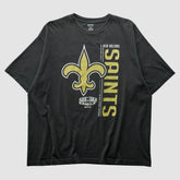 New Orleans Saints Reebok 2010 T-shirt - Black Vintage - Fanatics