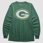 Green Bay Packers Reebok 2000s Long Sleeve T-shirt - Green Vintage - Fanatics