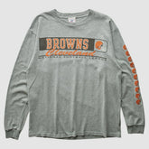 Cleveland Browns NFL 2000s Long Sleeve T-shirt - Heather Gray Vintage - Fanatics