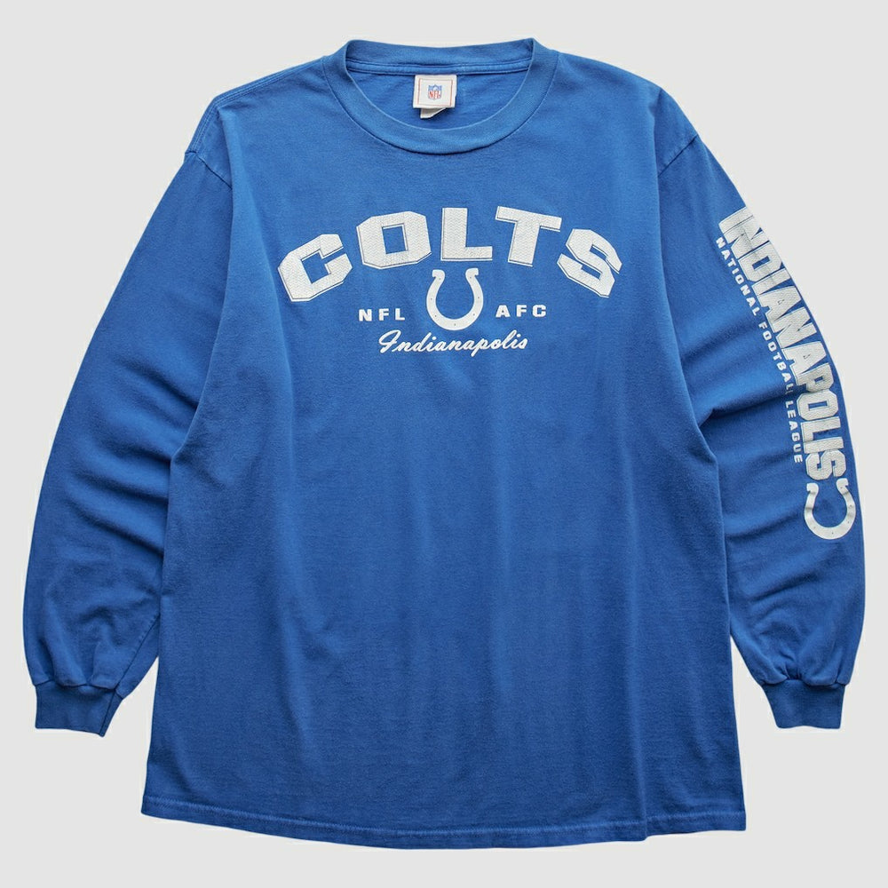 Indianapolis Colts NFL 2000s Long Sleeve T-shirt - Blue Vintage - Fanatics