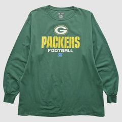 Green Bay Packers NFL 2010s Long Sleeve T-shirt - Green Vintage - Fanatics