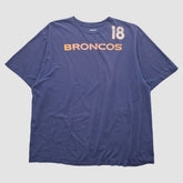 Denver Broncos Reebok 2010s T-shirt - Navy Vintage - Fanatics