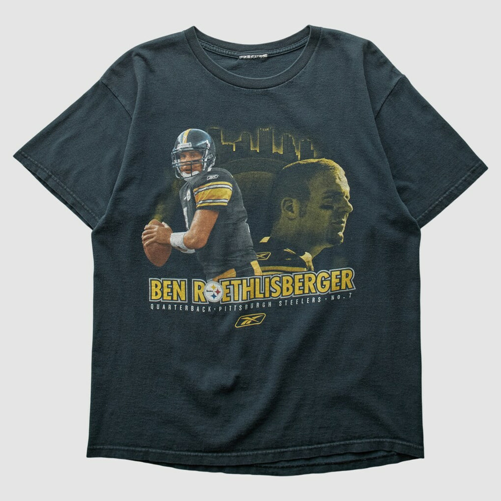Pittsburgh Steelers Reebok 2000s T-shirt - Black Vintage - Fanatics